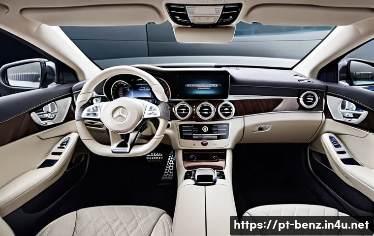 벤츠 CLS의 실내 공간 분석 관련 이미지 1